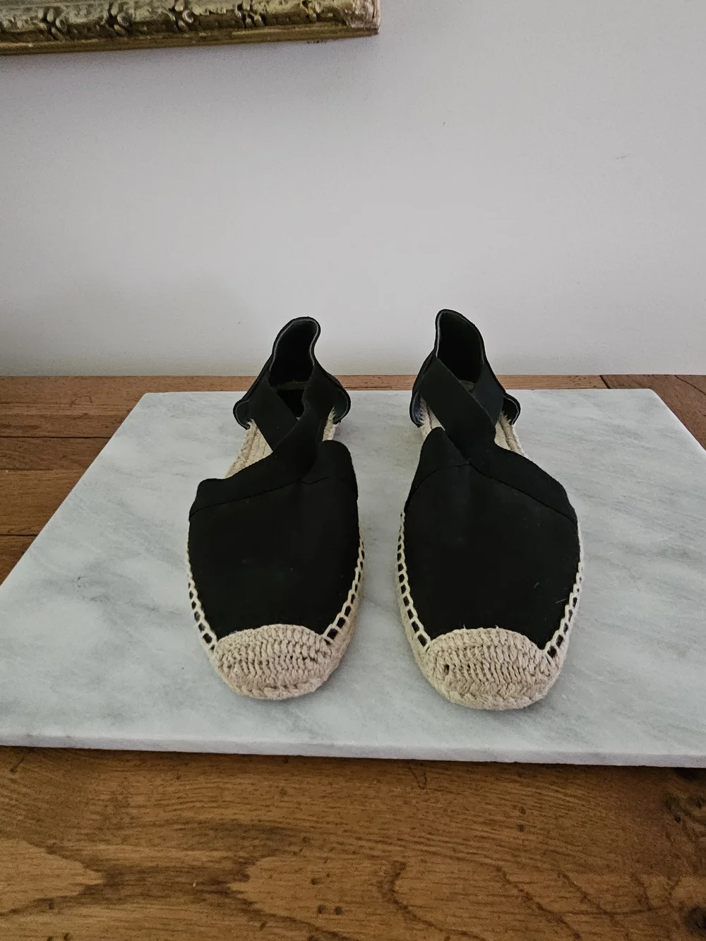Tory Burch Black Espadrille Flats